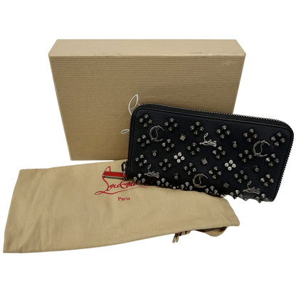 Christian Louboutin クリスチャンルブタン 長財布 ブラック レッド レザー メンズ 【中古】