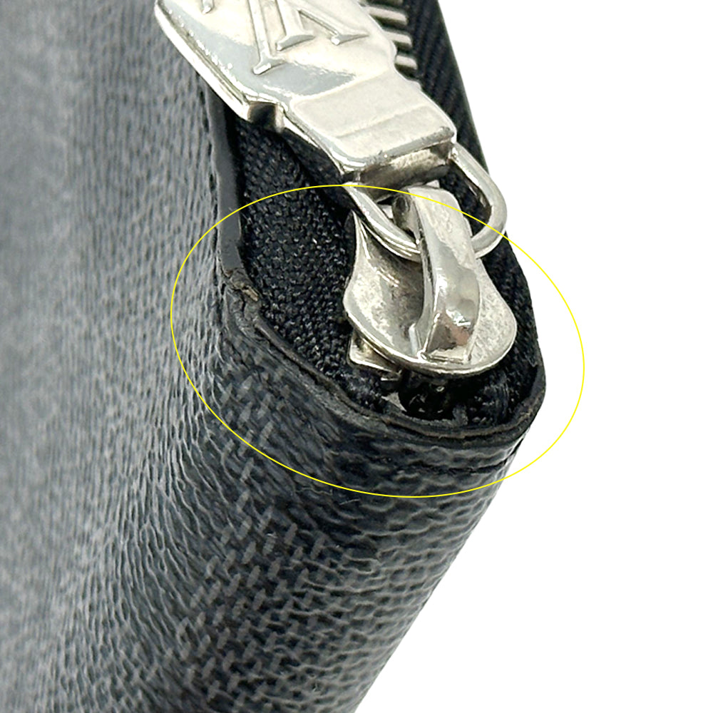 LOUIS VUITTON ルイ・ヴィトン ジッピーウォレット・ヴェルティカル 長財布 ダミエ グラフィット N63095 ダミエグラフィットキャンバス メンズ 【中古】