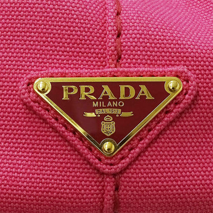 PRADA プラダ カナパ ミニ 2wayバッグ ピンク B2539G キャンバス レディース 【中古】