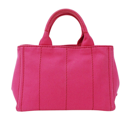 PRADA プラダ カナパ ミニ 2wayバッグ ピンク B2539G キャンバス レディース 【中古】