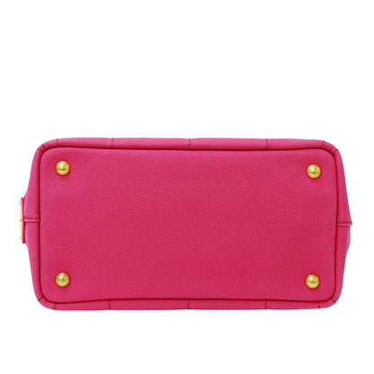PRADA プラダ カナパ ミニ 2wayバッグ ピンク B2539G キャンバス レディース 【中古】