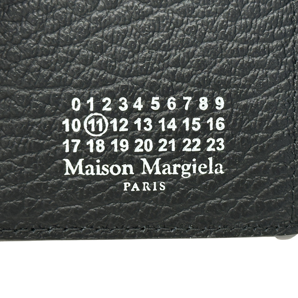 Maison Margiela メゾン マルジェラ スリーフォールドウォレット 三つ折り財布 4ステッチ ブラック SA3U10010 レザー レディース メンズ 【中古】