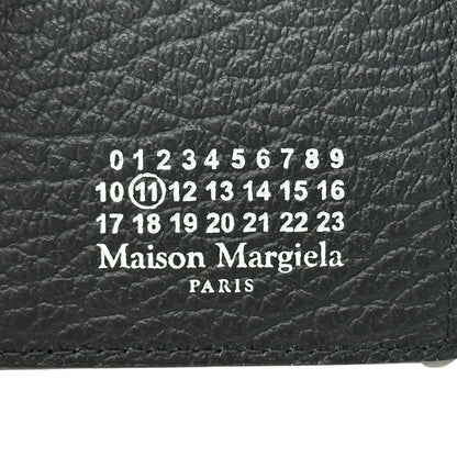 Maison Margiela メゾン マルジェラ スリーフォールドウォレット 三つ折り財布 4ステッチ ブラック SA3U10010 レザー レディース メンズ 【中古】