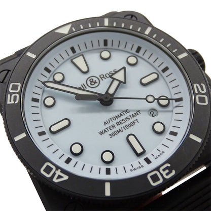 Bell＆Ross ベル＆ロス ダイバー フル ラム セラミック BR03A-D-LM-CE/SRB メンズ 腕時計 自動巻き AT セラミック ラバー ブラック ブルー 【中古】