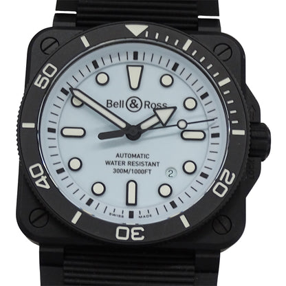 Bell＆Ross ベル＆ロス ダイバー フル ラム セラミック BR03A-D-LM-CE/SRB メンズ 腕時計 自動巻き AT セラミック ラバー ブラック ブルー 【中古】