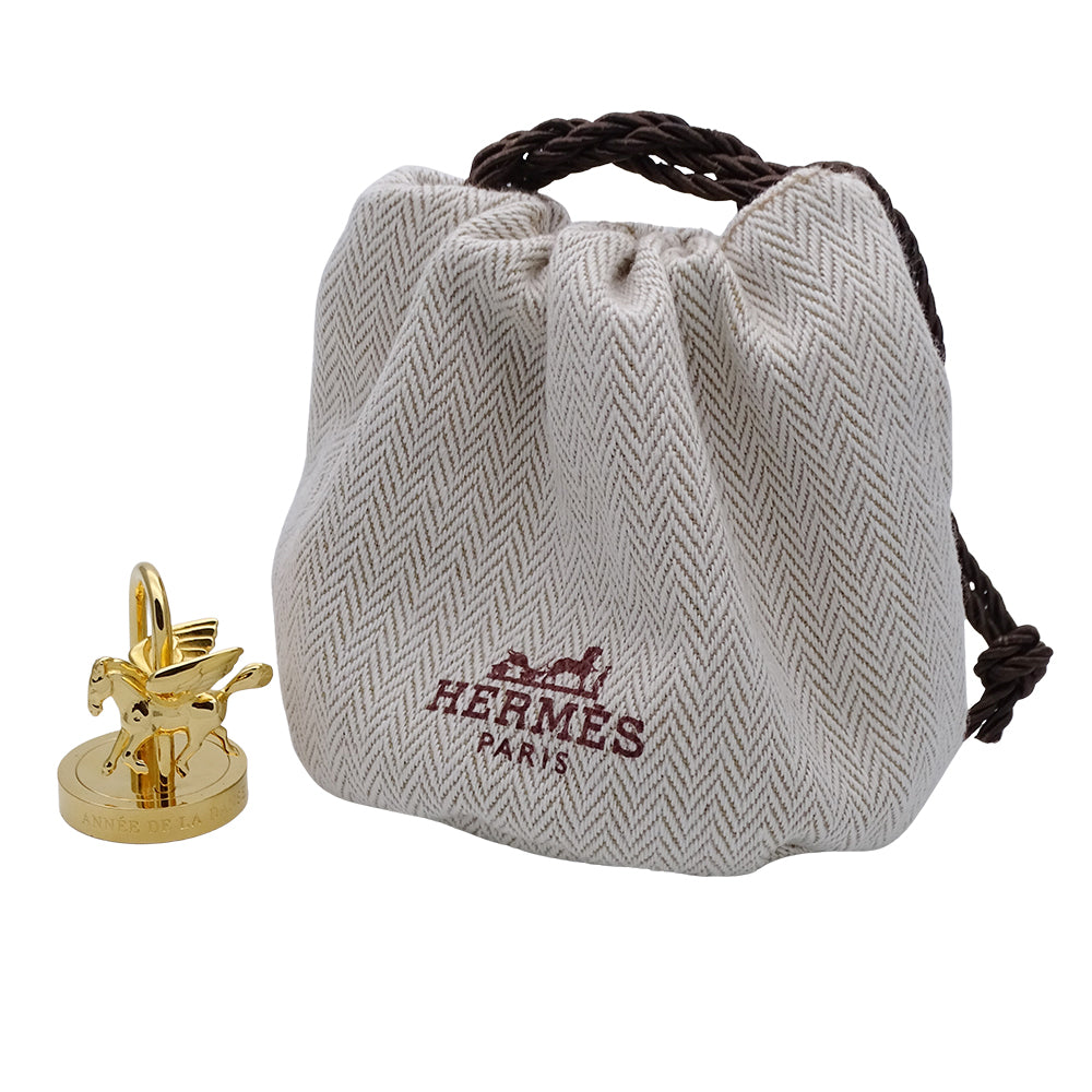 HERMES エルメス アーネダンス ANNEE DE LA DANSE 2007年限定 カデナ ゴールド GP レディース メンズ 【中古】