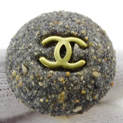 CHANEL シャネル ココマーク イヤリング GP グレー ゴールド レディース 【中古】
