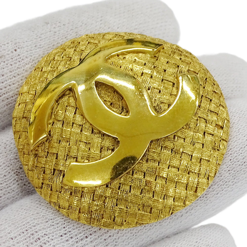 CHANEL シャネル ブローチ GP ゴールド レディース 【中古】
