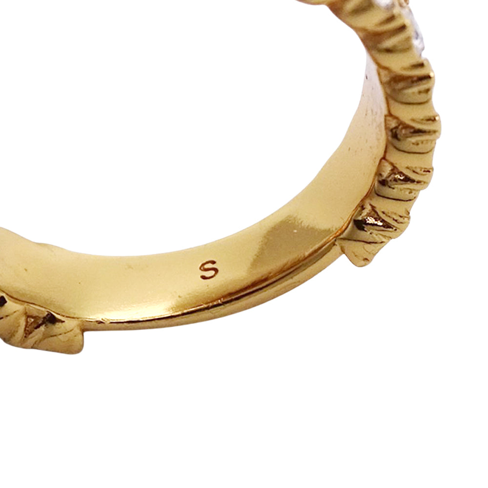 Dior ディオール リング 指輪 メタル ゴールド 10号 レディース 【中古】