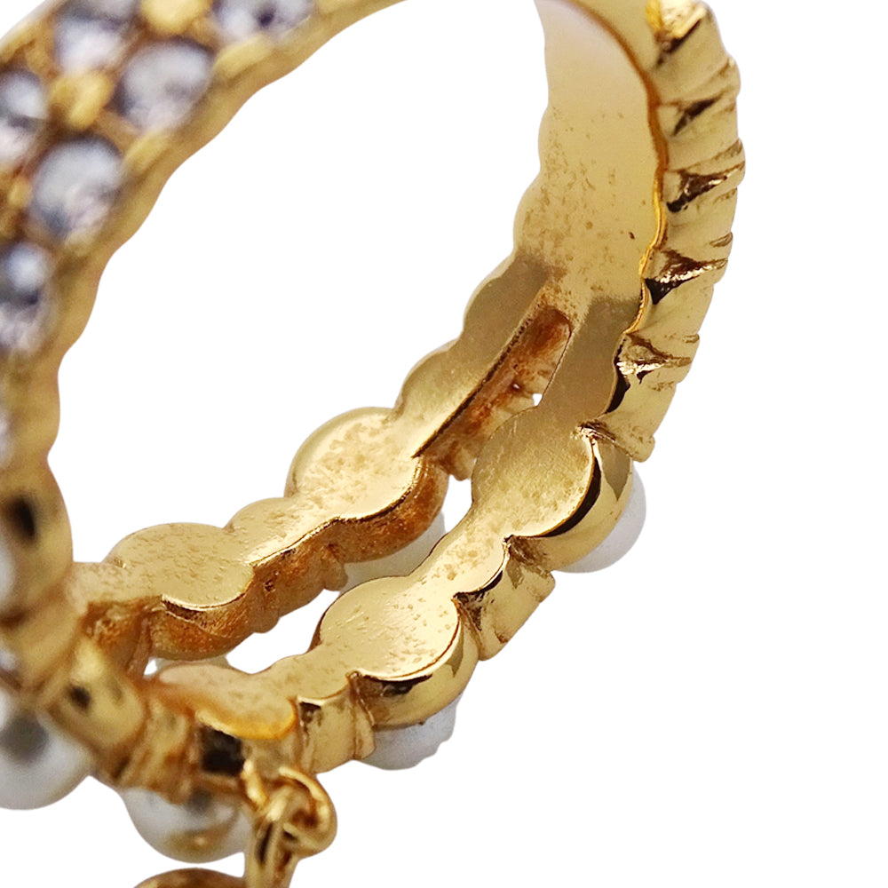 Dior ディオール リング 指輪 メタル ゴールド 10号 レディース 【中古】