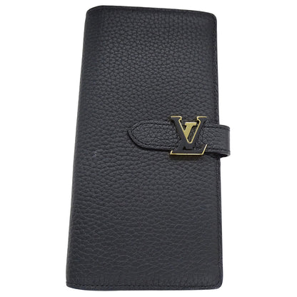 LOUIS VUITTON ルイ・ヴィトン LV ヴェルティカル ウォレット 長財布 ノワール M81330 レディース メンズ 【中古】