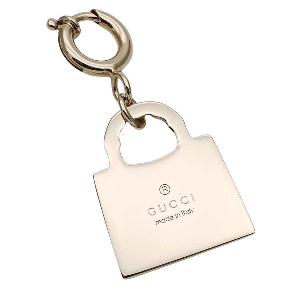 GUCCI グッチ バッグチャーム チャーム バンブー ダイアナ メタル グリーン シャンパンゴールド レディース 837064 【中古】