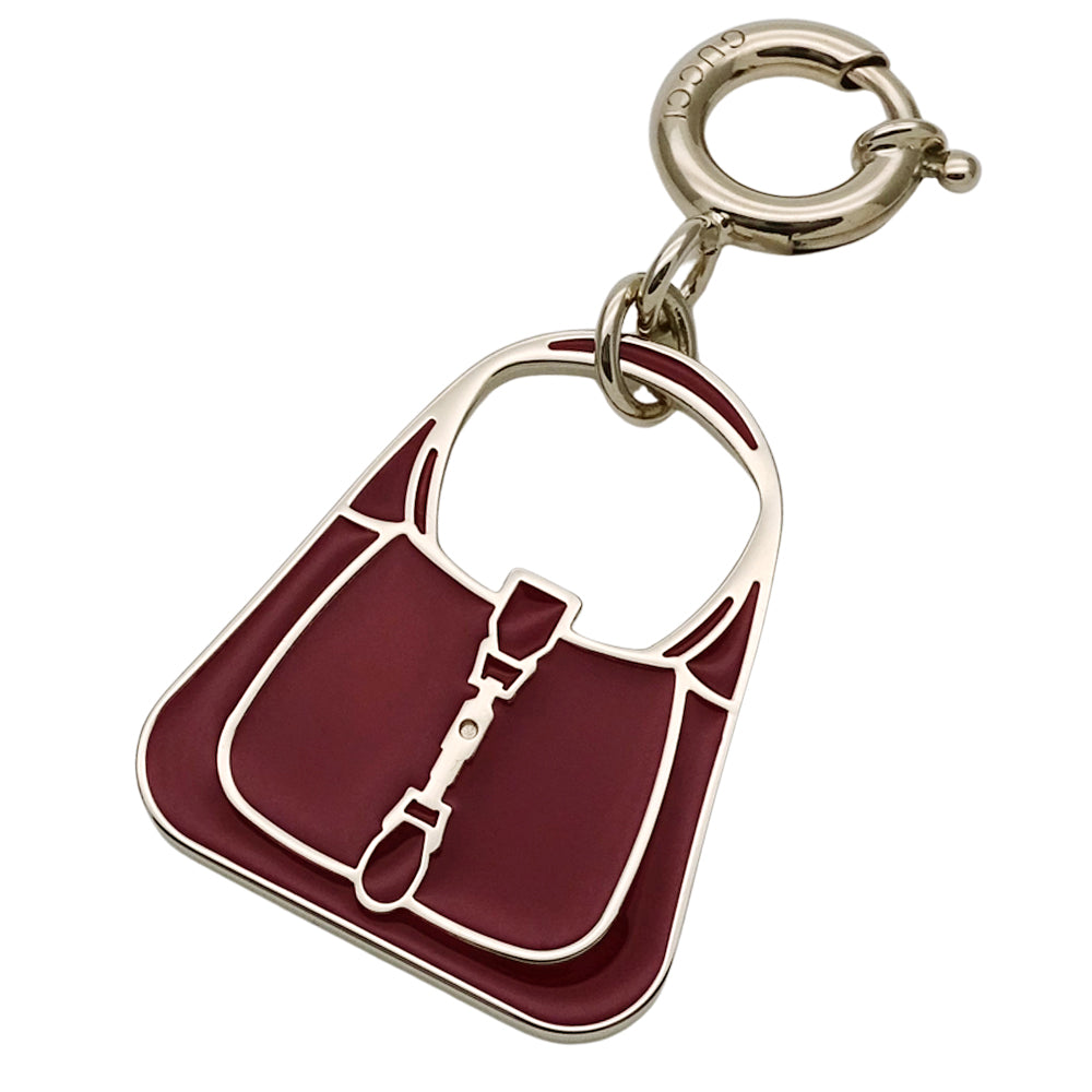 GUCCI グッチ バッグチャーム チャーム ジャッキー メタル ボルドー レディース 837066 【中古】