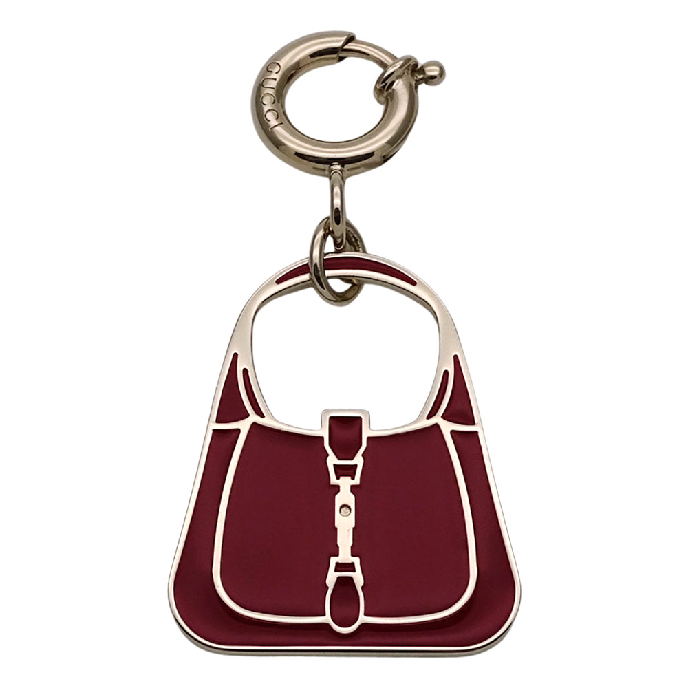 GUCCI グッチ バッグチャーム チャーム ジャッキー メタル ボルドー レディース 837066 【中古】
