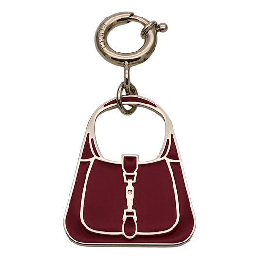GUCCI グッチ バッグチャーム チャーム ジャッキー メタル ボルドー レディース 837066 【中古】
