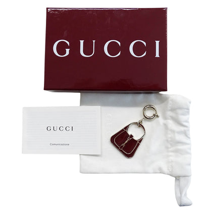 GUCCI グッチ バッグチャーム チャーム ジャッキー メタル ボルドー レディース 837066 【中古】
