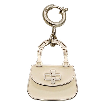 GUCCI グッチ バッグチャーム チャーム バンブー メタル クリーム レディース 837068 【中古】