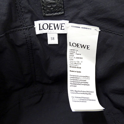 LOEWE ロエベ アナグラム ハット ブラック ジャガード メンズ 【中古】