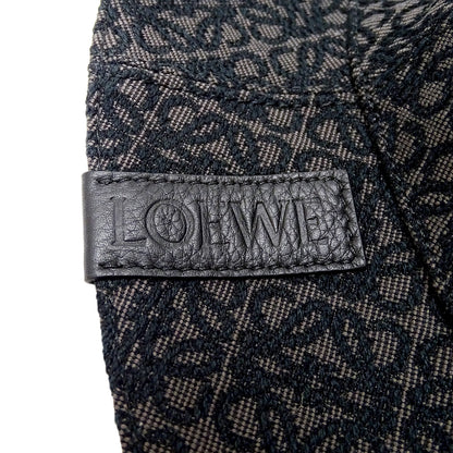 LOEWE ロエベ アナグラム ハット ブラック ジャガード メンズ 【中古】
