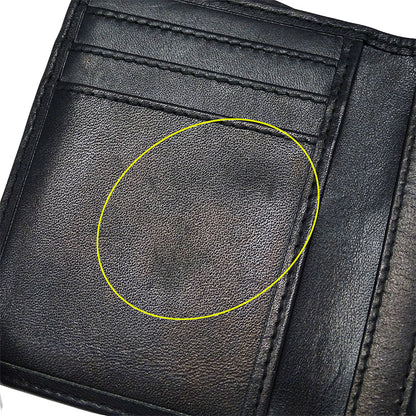 LOEWE ロエベ 三つ折り財布 ブラック レザー レディース 【中古】