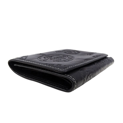 LOEWE ロエベ 三つ折り財布 ブラック レザー レディース 【中古】