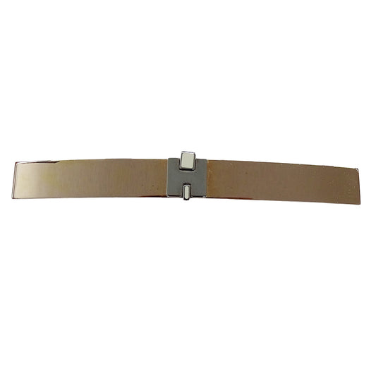 HERMES エルメス アイリーンGM バレッタ メタル ピンクゴールド シルバー レディース 【中古】