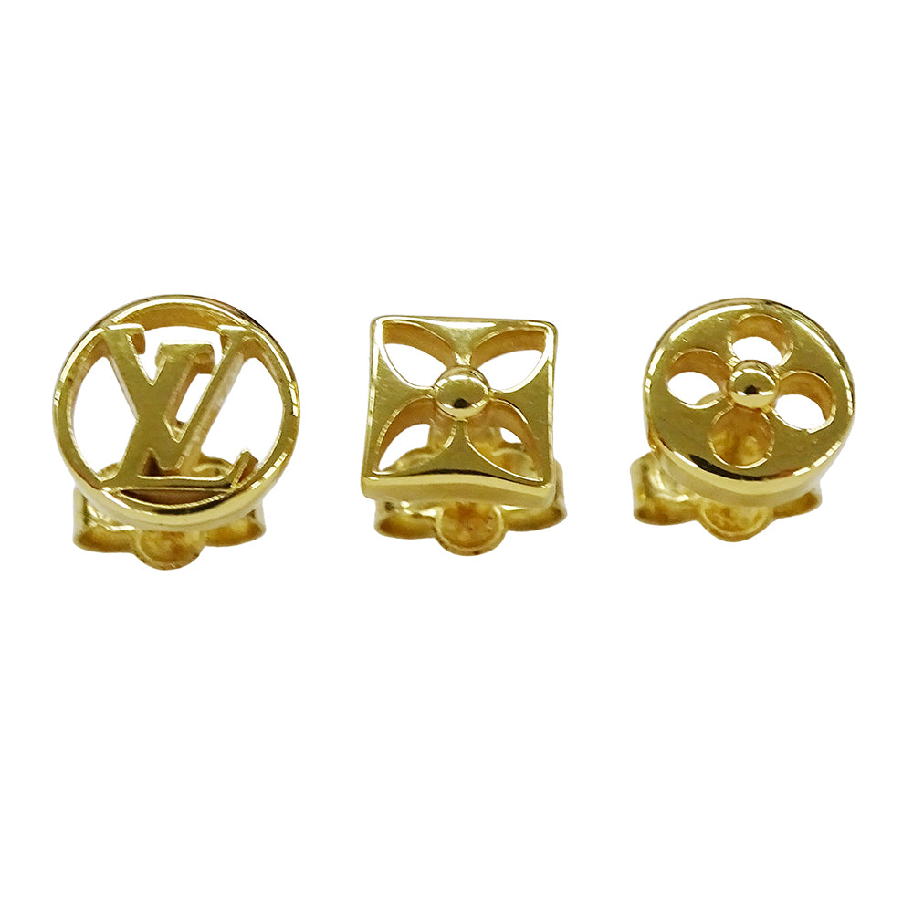 LOUIS VUITTON ルイ・ヴィトン ブックレドレイユ クレイジー イン ロック ピアス メタル ゴールド レディース M00395 【中古】