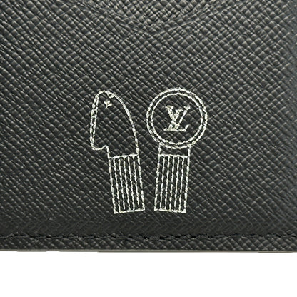 LOUIS VUITTON ルイ・ヴィトン オーガナイザー・ドゥ・ポッシュ カードケース モノグラム イリディセント ブラック レインボー M14134 レディース メンズ 【中古】