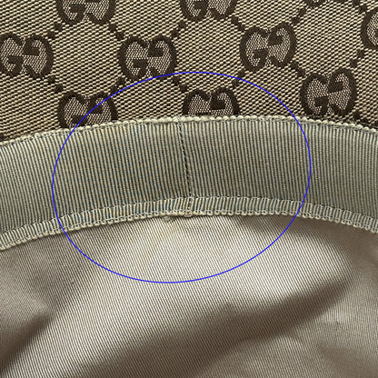 GUCCI グッチ バケットハット ハット GGキャンバス GGマーモント ブラウン 576587 GGキャンバス レディース メンズ 【中古】