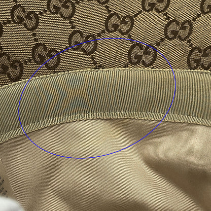 GUCCI グッチ バケットハット ハット GGキャンバス GGマーモント ブラウン 576587 GGキャンバス レディース メンズ 【中古】