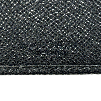 BVLGARI ブルガリ ラージウォレット 長財布 ブルガリブルガリ マン ブラック レザー メンズ 【中古】