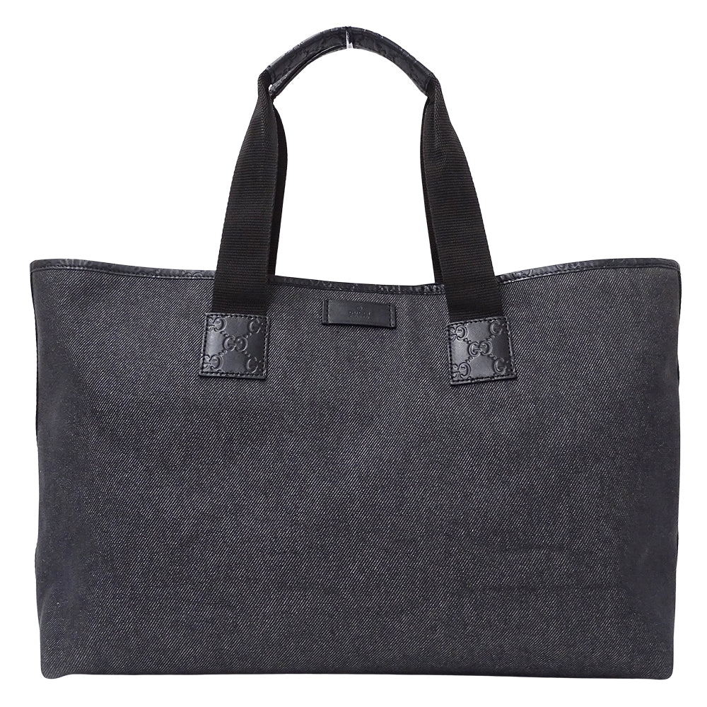 GUCCI グッチ トートバッグ グッチシマ ブラック 289626 デニム レディース 【中古】