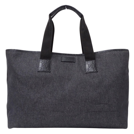 GUCCI グッチ トートバッグ グッチシマ ブラック 289626 デニム レディース 【中古】