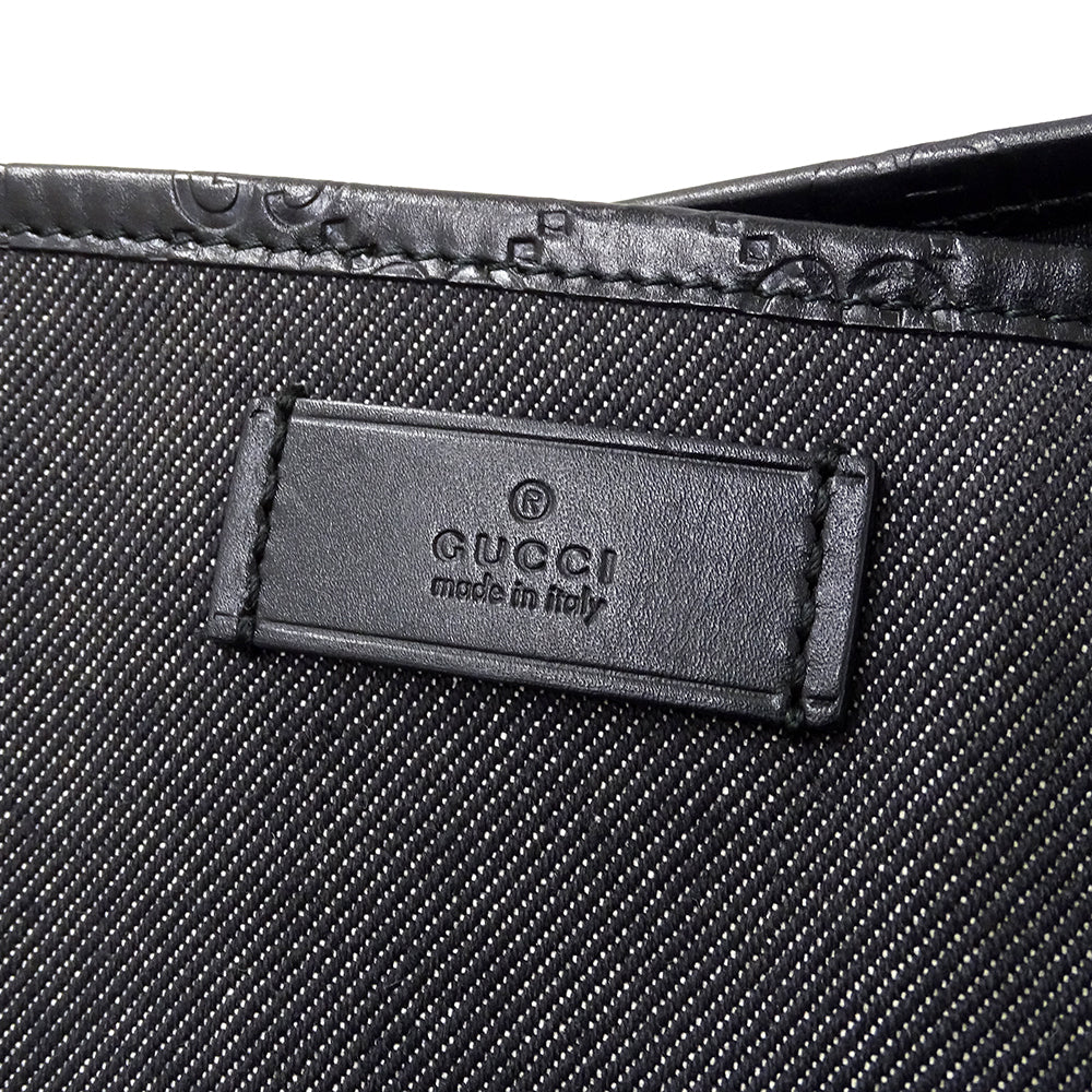GUCCI グッチ トートバッグ グッチシマ ブラック 289626 デニム レディース 【中古】