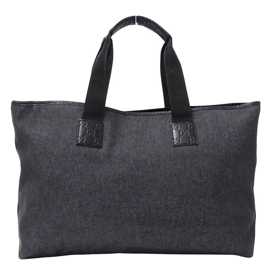 GUCCI グッチ トートバッグ グッチシマ ブラック 289626 デニム レディース 【中古】