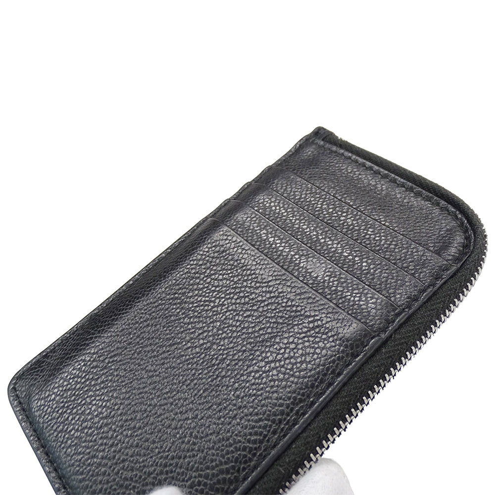 PRADA プラダ カードケース ブラック シルバー金具 2MC021 レディース メンズ 【中古】