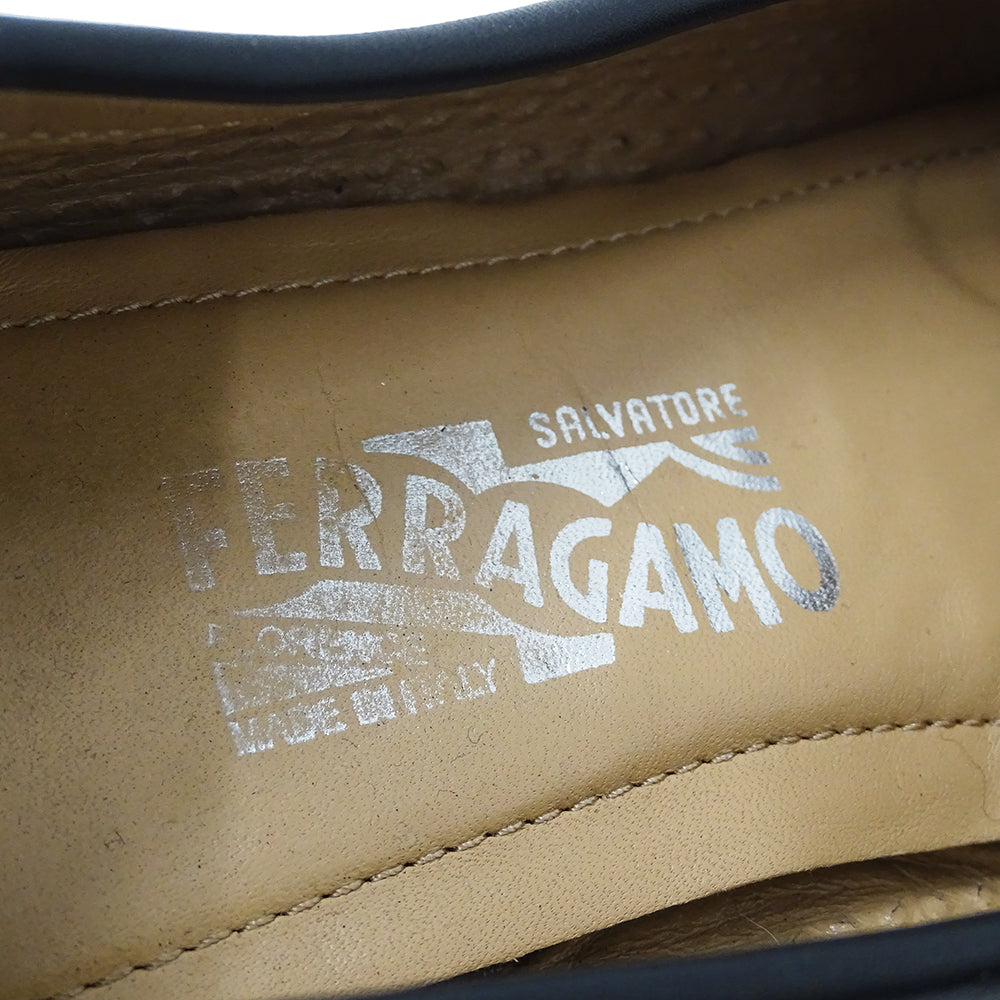 Ferragamo フェラガモ その他靴 ダブルガンチーニ ブラック レザー レディース 【中古】