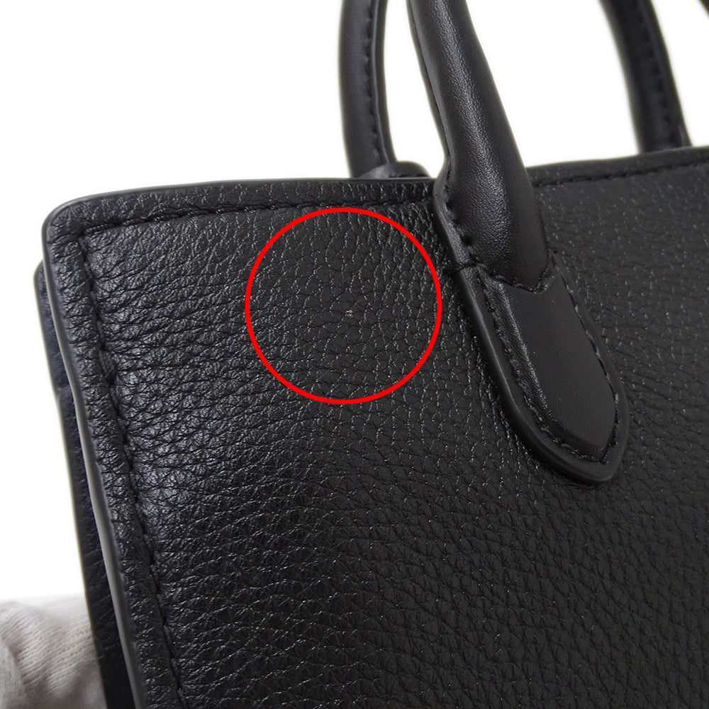 Michael Kors マイケル・コース 2wayバッグ ブラック レザー レディース 【中古】