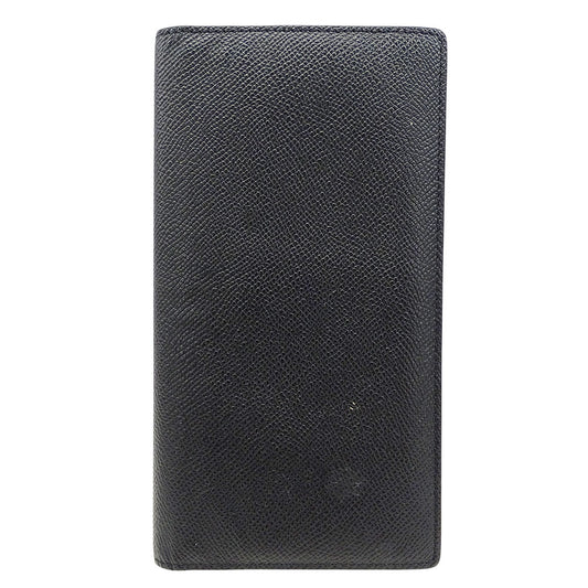 Maison Margiela メゾン マルジェラ 長財布 4ステッチ ブラック レザー メンズ 【中古】