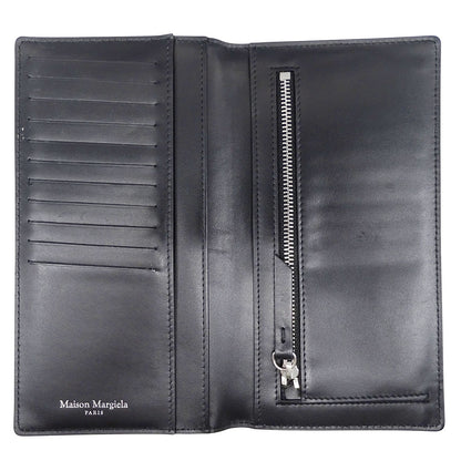 Maison Margiela メゾン マルジェラ 長財布 4ステッチ ブラック レザー メンズ 【中古】