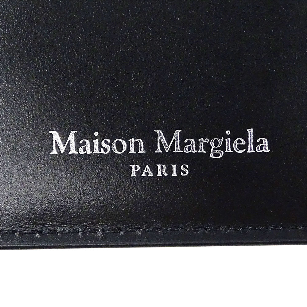 Maison Margiela メゾン マルジェラ 長財布 4ステッチ ブラック レザー メンズ 【中古】