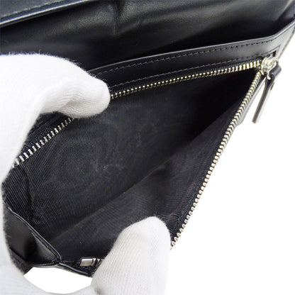 Maison Margiela メゾン マルジェラ 長財布 4ステッチ ブラック レザー メンズ 【中古】
