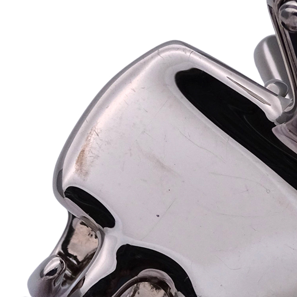 PRADA プラダ ヘアクリップ その他アクセサリー ステンレス シルバー ブラック レディース 【中古】