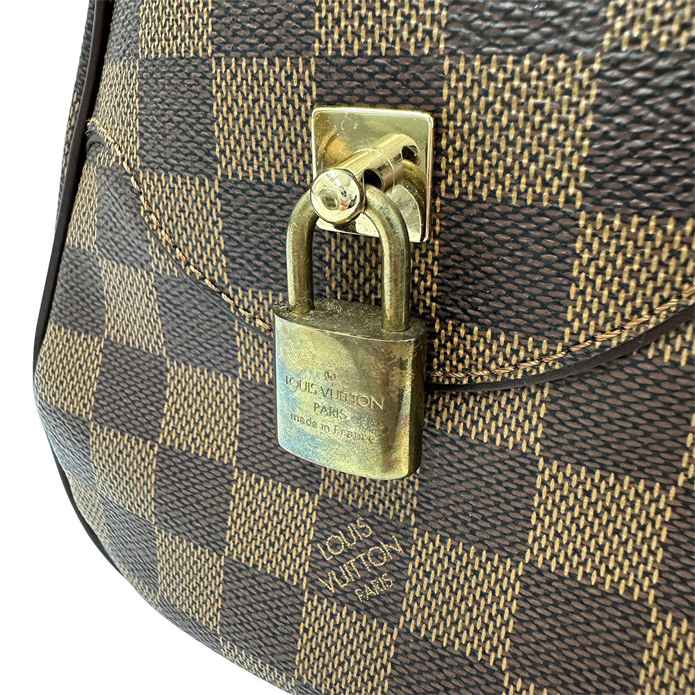 LOUIS VUITTON ルイ・ヴィトン ドゥオモ ハンドバッグ ダミエ ダミエエベヌ N60008 ダミエキャンバス レディース 【中古】