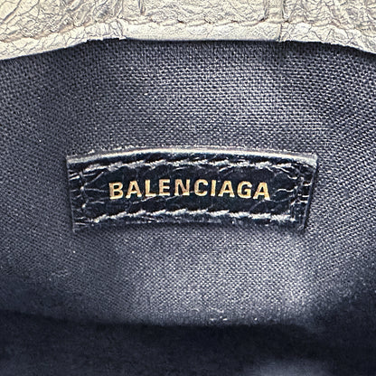 BALENCIAGA バレンシアガ バーブ フォンショルダー ショルダーバッグ シルバー 693793 レザー レディース 【中古】
