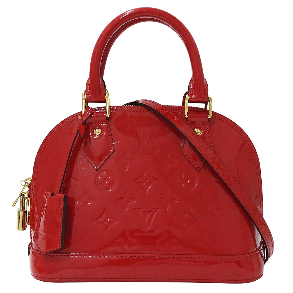 LOUIS VUITTON ルイ・ヴィトン アルマ BB 2wayバッグ モノグラム ヴェルニ ポムダムール M91606 モノグラムヴェルニ レディース 【中古】