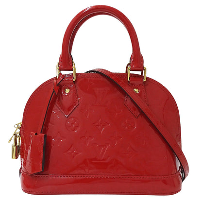 LOUIS VUITTON ルイ・ヴィトン アルマ BB 2wayバッグ モノグラム ヴェルニ ポムダムール M91606 モノグラムヴェルニ レディース 【中古】