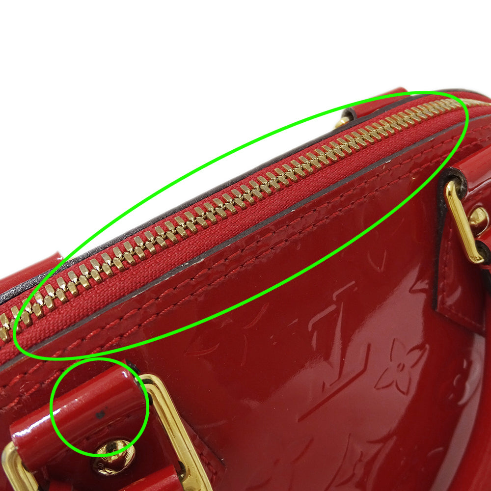 LOUIS VUITTON ルイ・ヴィトン アルマ BB 2wayバッグ モノグラム ヴェルニ ポムダムール M91606 モノグラムヴェルニ レディース 【中古】