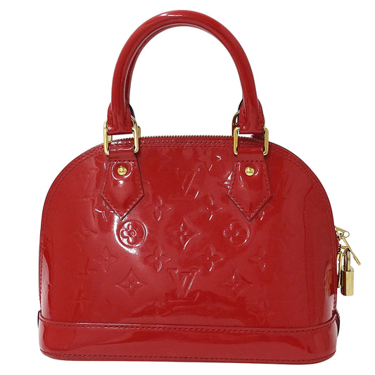 LOUIS VUITTON ルイ・ヴィトン アルマ BB 2wayバッグ モノグラム ヴェルニ ポムダムール M91606 モノグラムヴェルニ レディース 【中古】