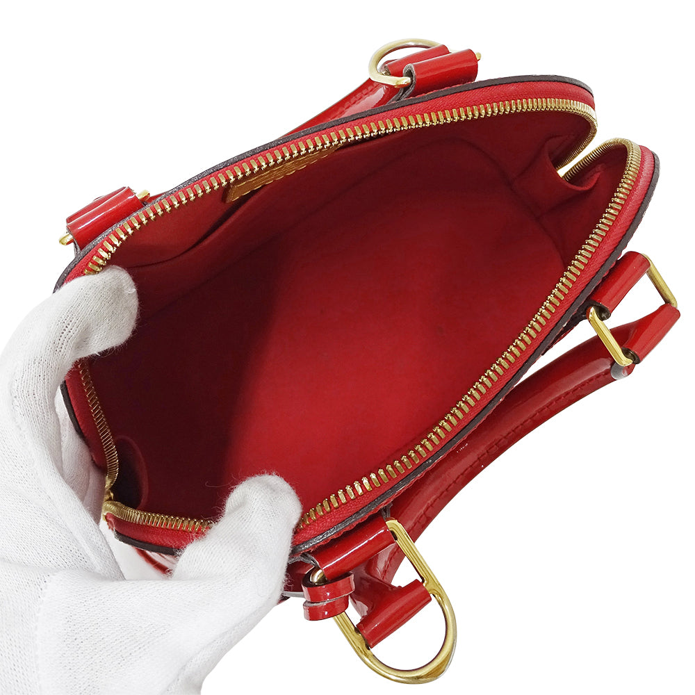 LOUIS VUITTON ルイ・ヴィトン アルマ BB 2wayバッグ モノグラム ヴェルニ ポムダムール M91606 モノグラムヴェルニ レディース 【中古】